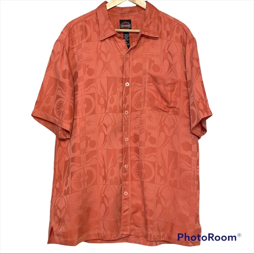 Harley Davidson Button down short sleeve shirt